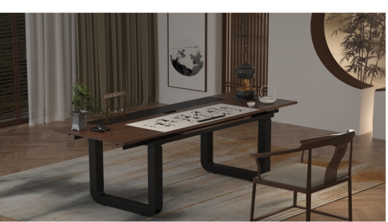 AK-YZF3-QXZ4 新中式风升降桌